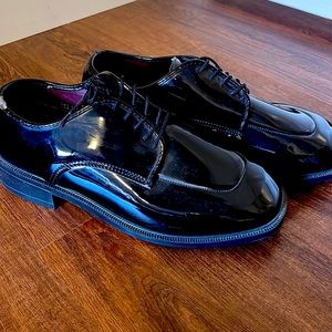 Mens black tuxedo shoes